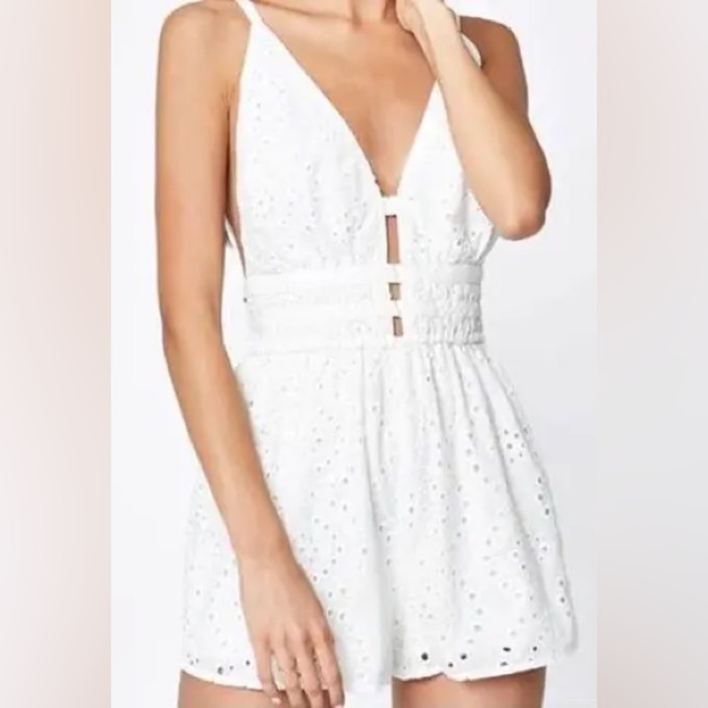 White Eyelet Romper